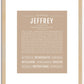 Jeffrey | Name Art Print