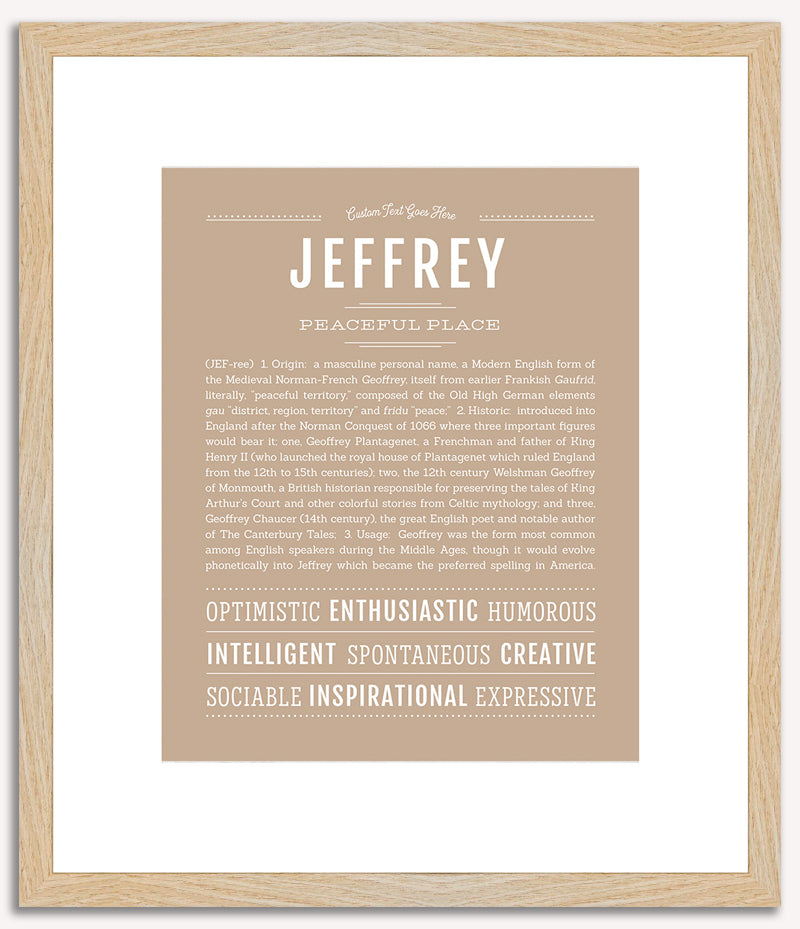 Jeffrey | Name Art Print