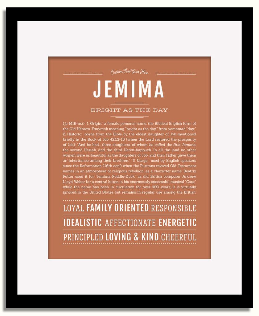 Frame Options | Terra Cotta | Black Frame, Matted