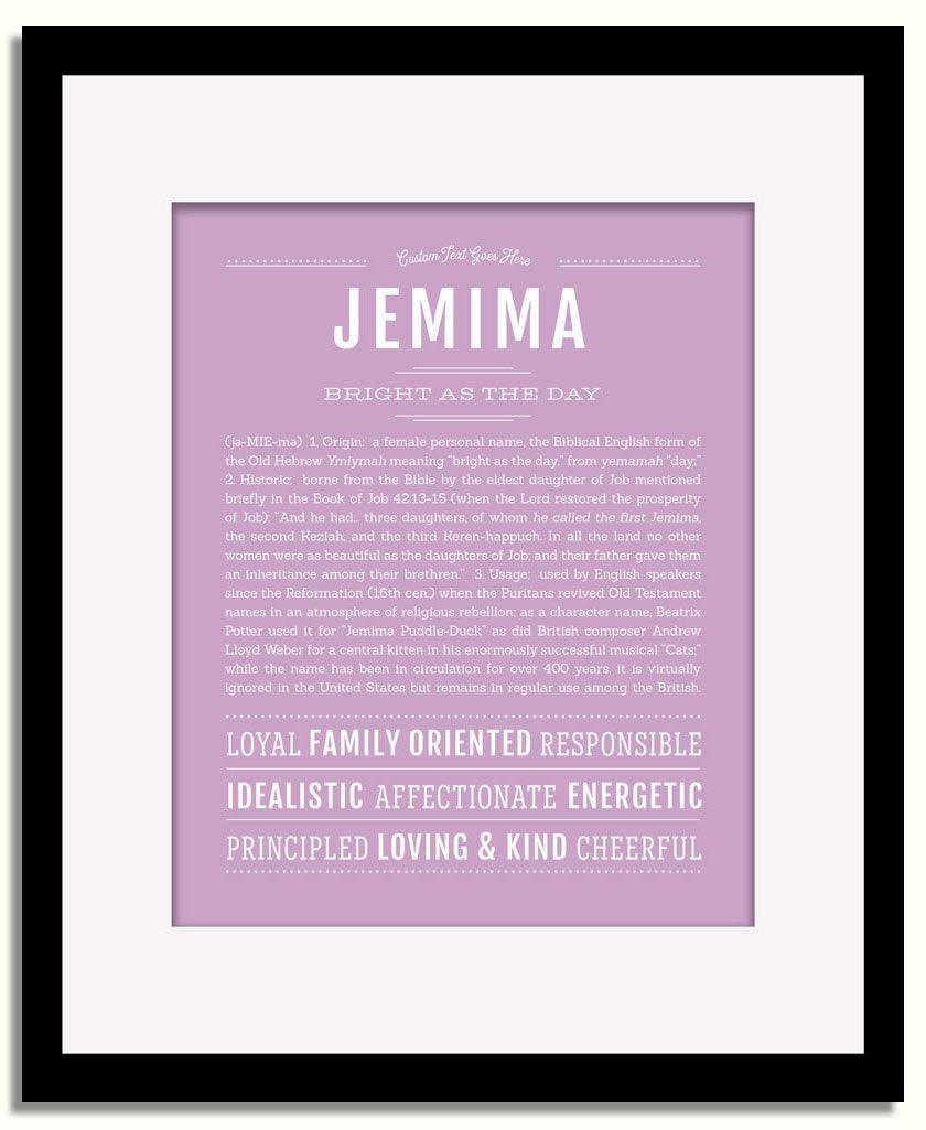 Frame Options | Lilac | Black Frame, Matted