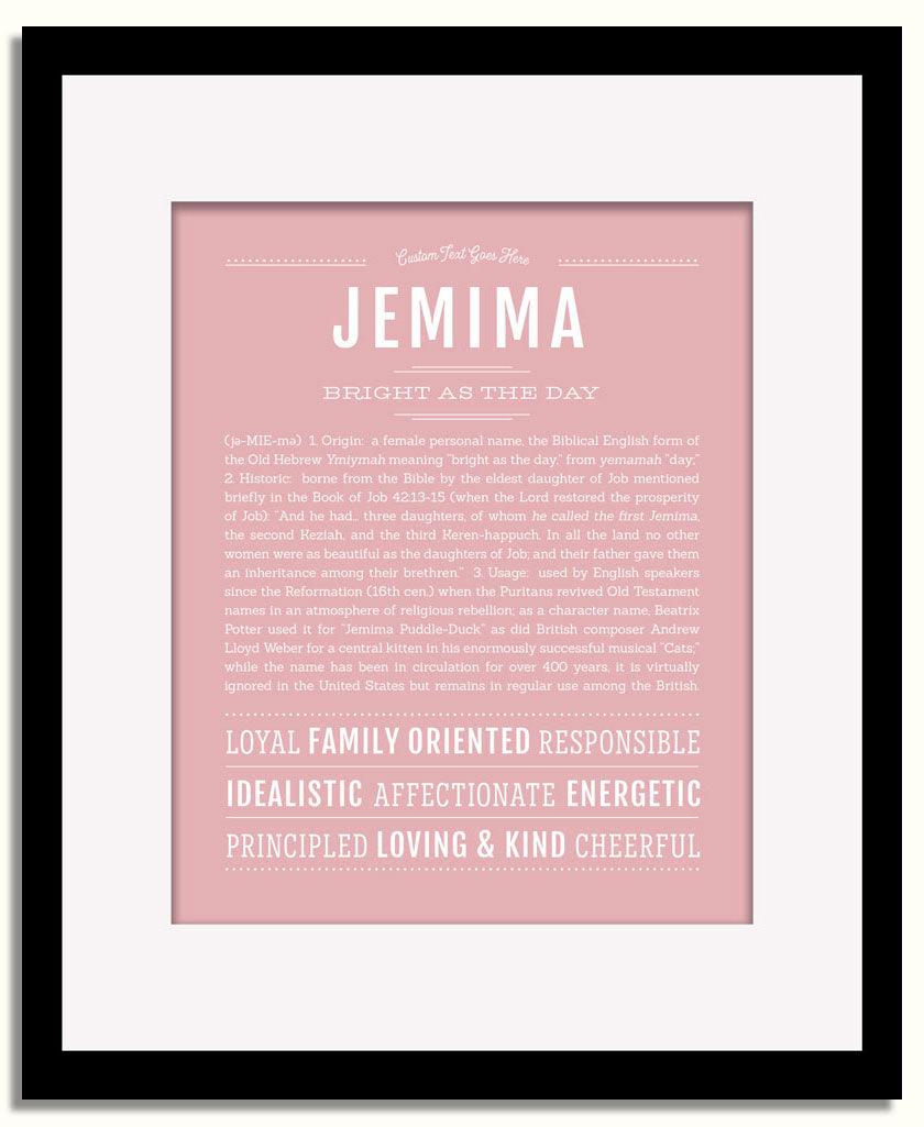 Frame Options | Dusty Rose | Black Frame, Matted