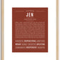 Jen | Name Art Print