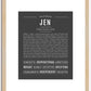 Jen | Name Art Print