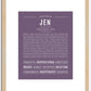 Jen | Name Art Print