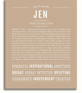 Jen | Name Art Print – Name Stories