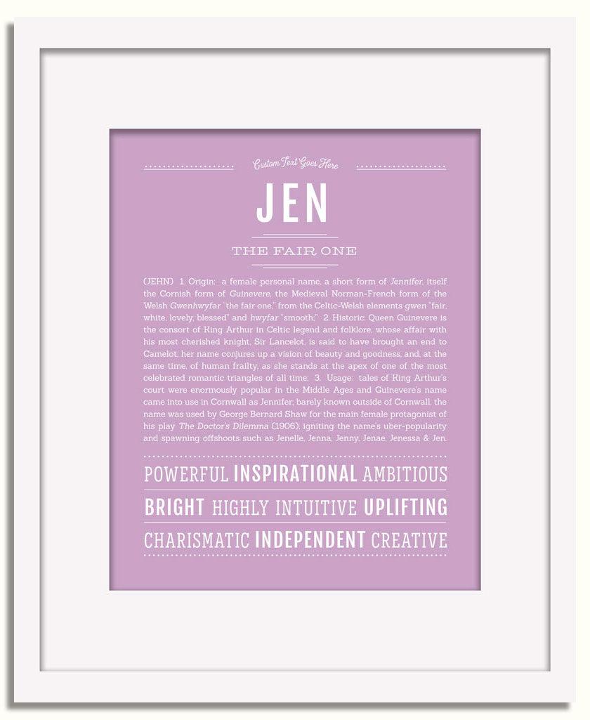 Frame Options | Lilac | White Frame, Matted