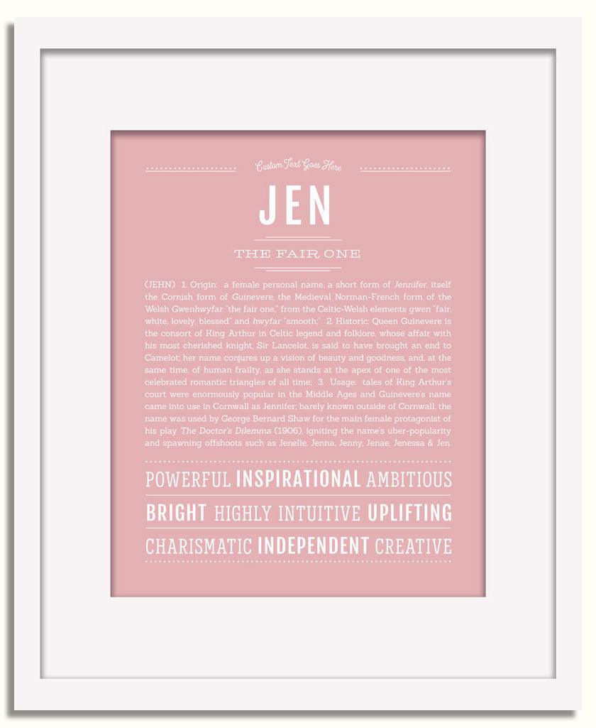 Frame Options | Dusty Rose | White Frame, Matted