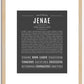 Jenae | Name Art Print