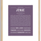 Jenae | Name Art Print