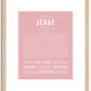 Jenae | Name Art Print