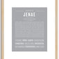 Jenae | Name Art Print