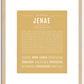 Jenae | Name Art Print