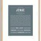 Jenae | Name Art Print