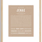 Jenae | Name Art Print