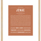 Jenae | Name Art Print