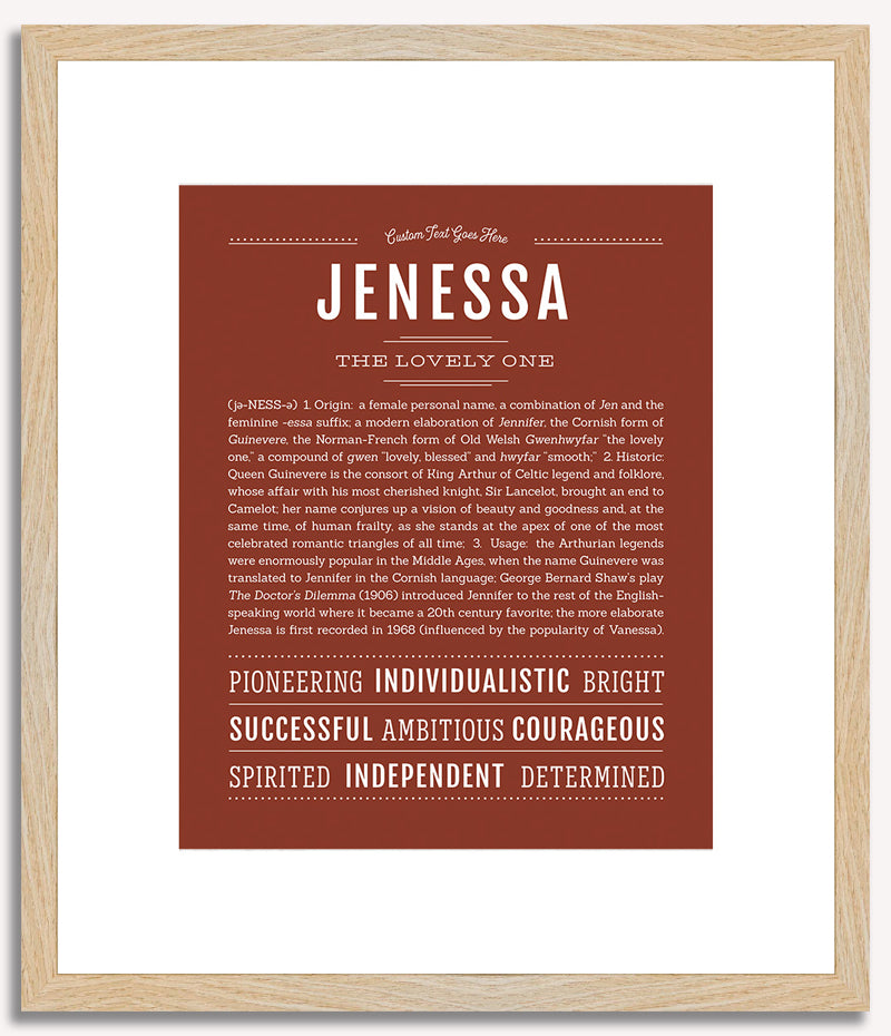 Jenessa | Name Art Print