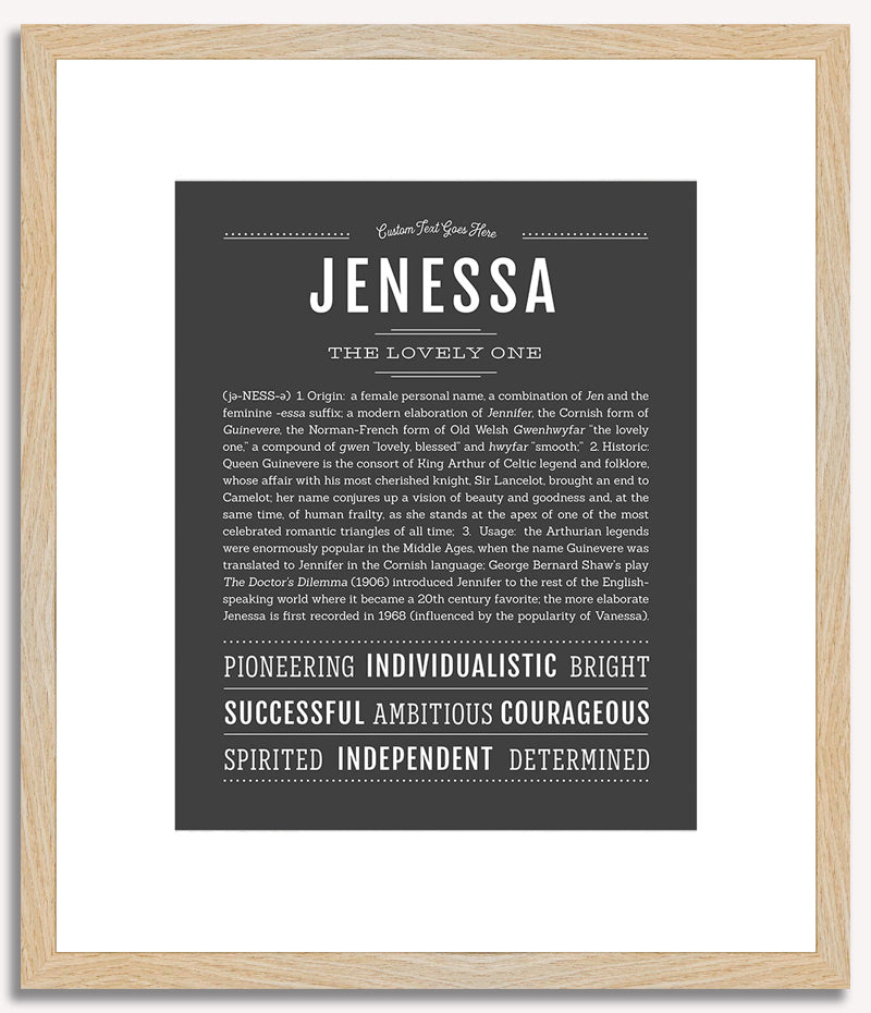 Jenessa | Name Art Print