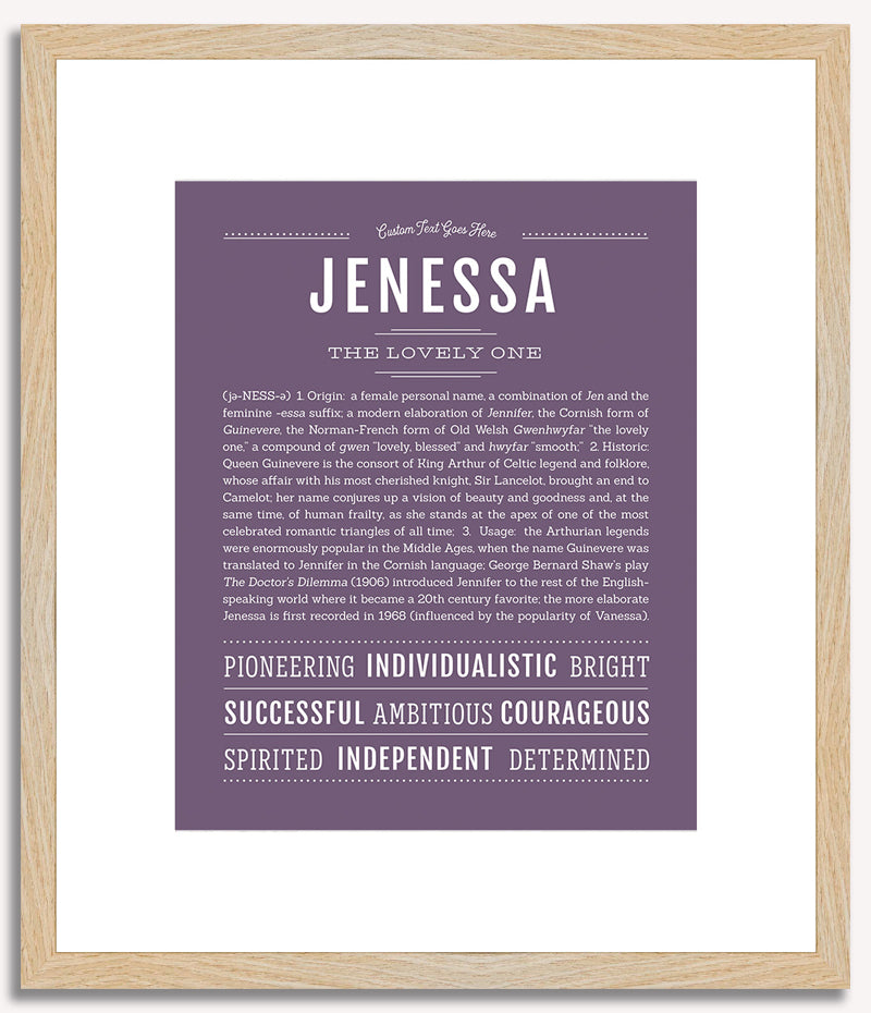 Jenessa | Name Art Print