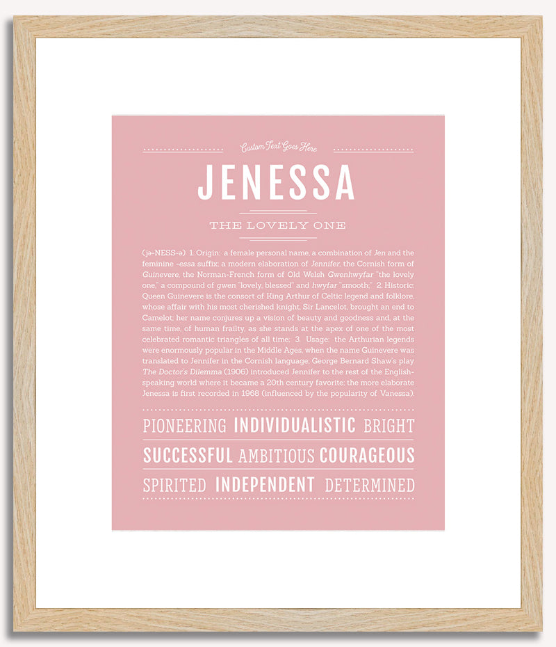 Jenessa | Name Art Print