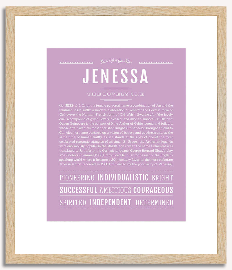 Jenessa | Name Art Print