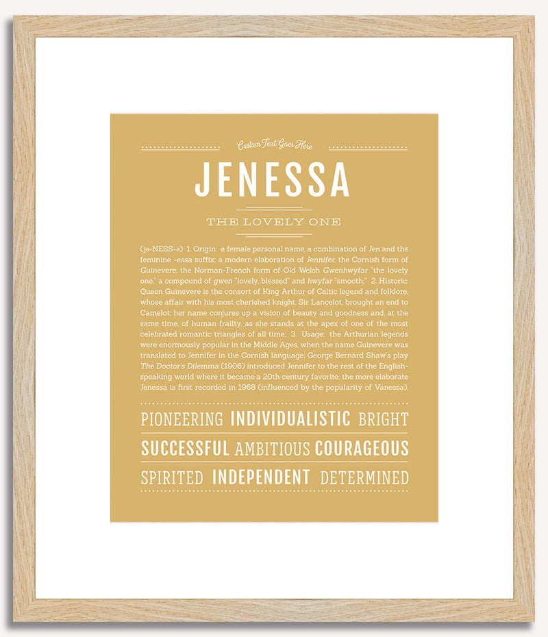 Jenessa | Name Art Print