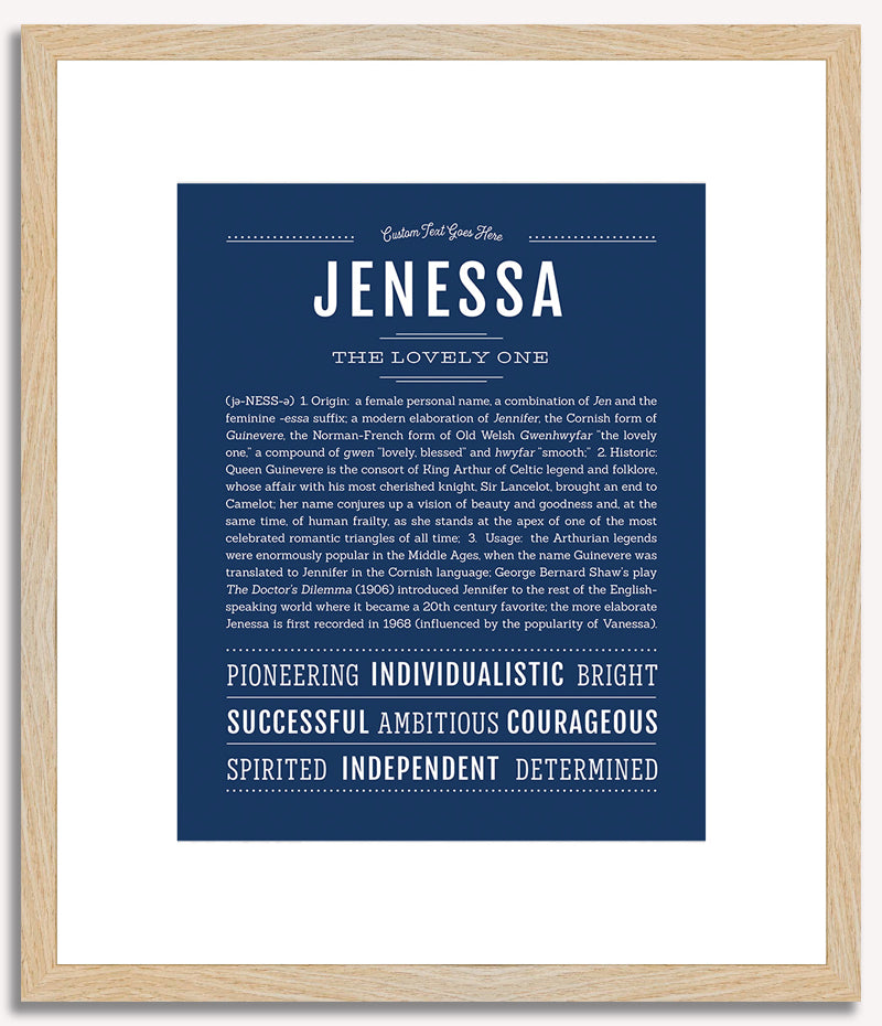 Jenessa | Name Art Print