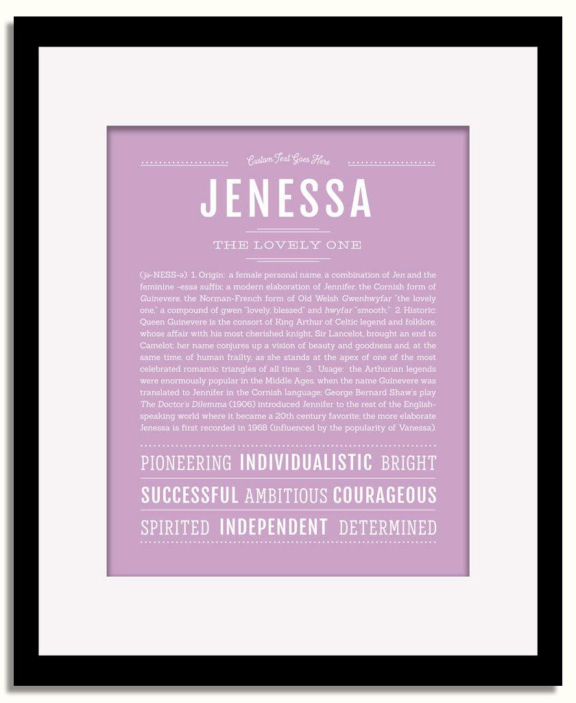 Frame Options | Lilac | Black Frame, Matted