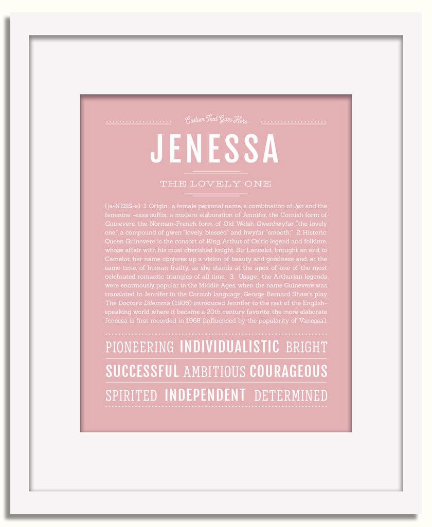 Frame Options | Dusty Rose | White Frame, Matted