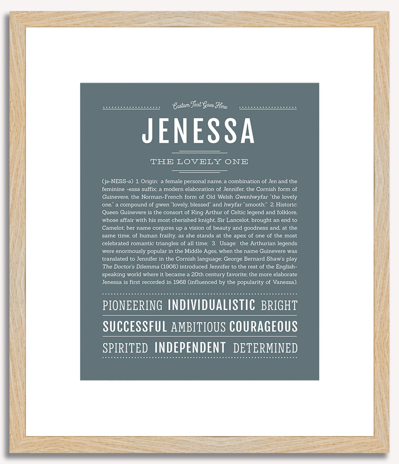 Jenessa | Name Art Print