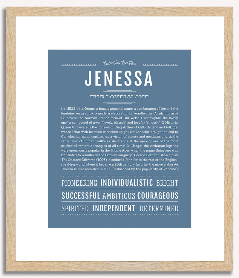 Jenessa | Name Art Print