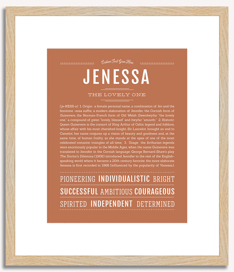 Jenessa | Name Art Print