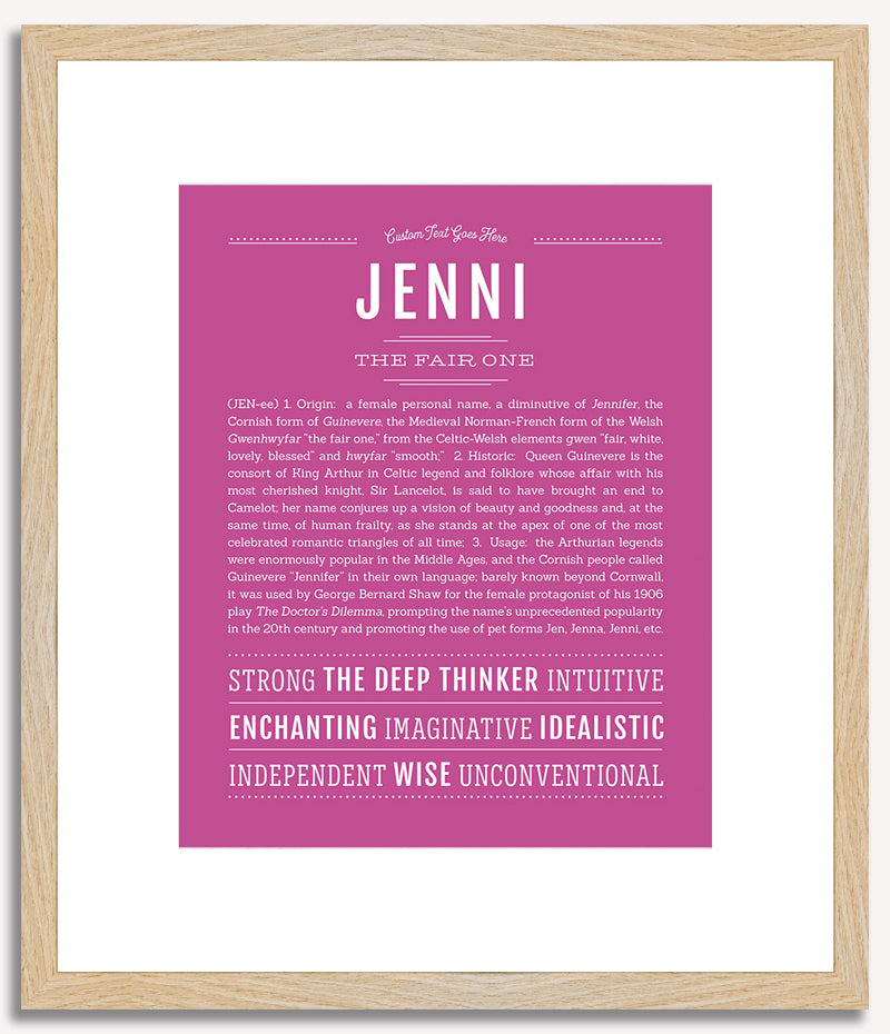 Jenni | Name Art Print