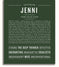 Jenni Name Jenni Personalized Name Meaning Art Prints – Name Stories