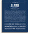 Jenni Name Jenni Personalized Name Meaning Art Prints – Name Stories