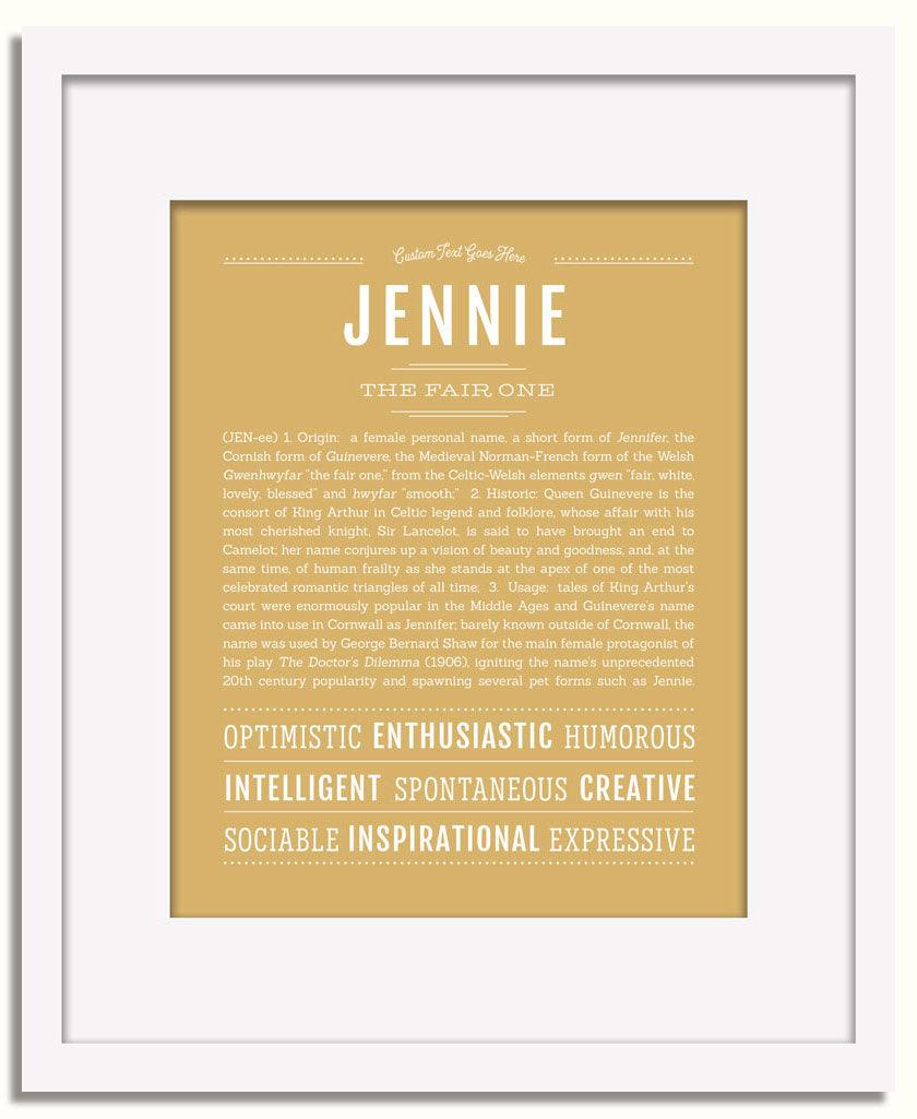 Frame Options | Matte Gold | White Frame, Matted