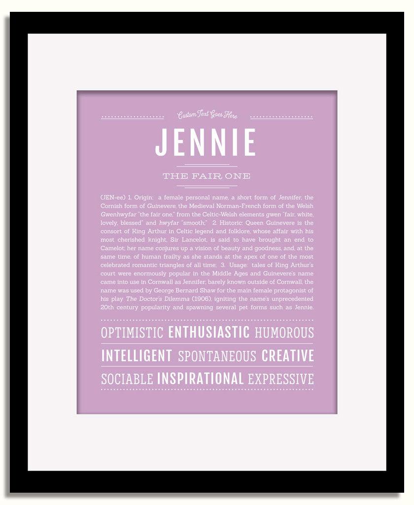 Frame Options | Lilac | Black Frame, Matted