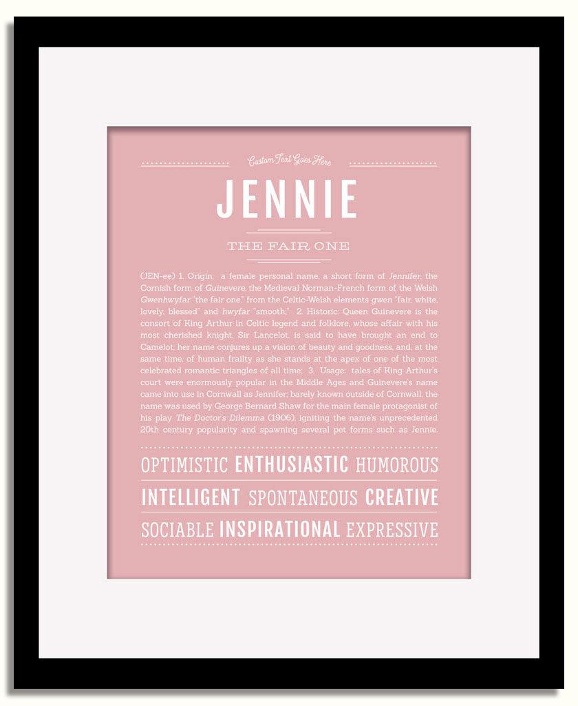 Frame Options | Dusty Rose | Black Frame, Matted