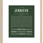 Jennifer | Name Art Print