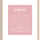 Jennifer | Name Art Print