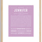 Jennifer | Name Art Print