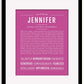 Frame Options | Dark Pink | Black Frame, Matted