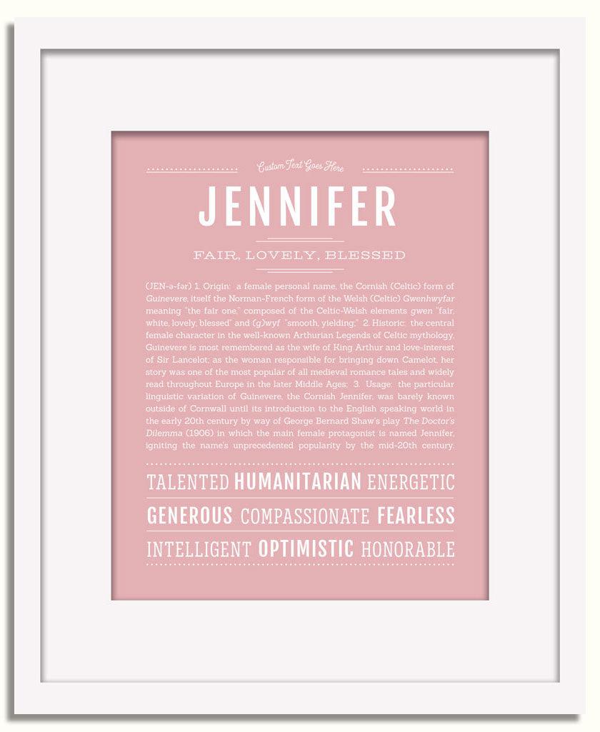 Frame Options | Dusty Rose | White Frame, Matted