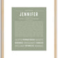 Jennifer | Name Art Print