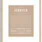 Jennifer | Name Art Print