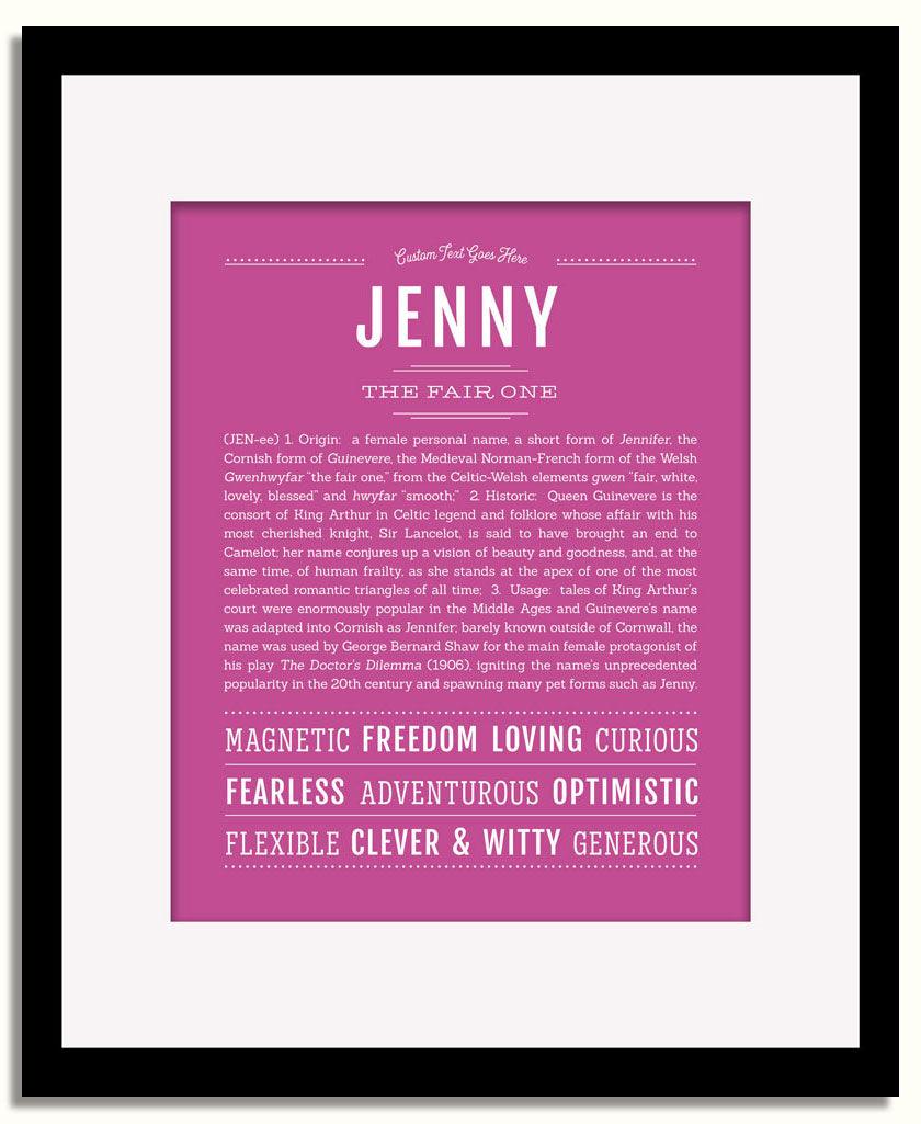 Frame Options | Dark Pink | Black Frame, Matted