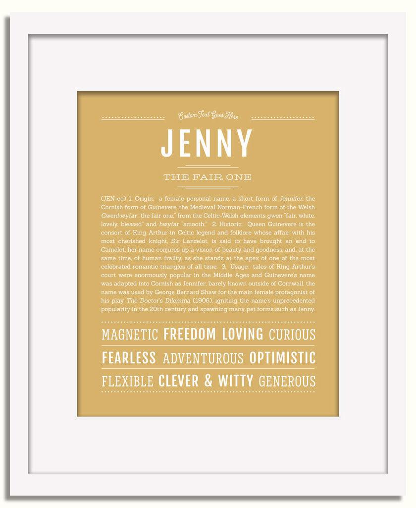 Frame Options | Matte Gold | White Frame, Matted