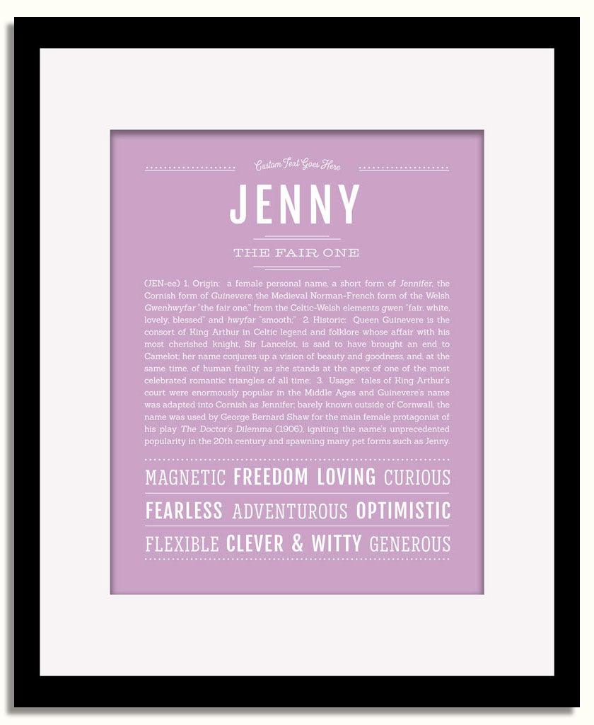 Frame Options | Lilac | Black Frame, Matted