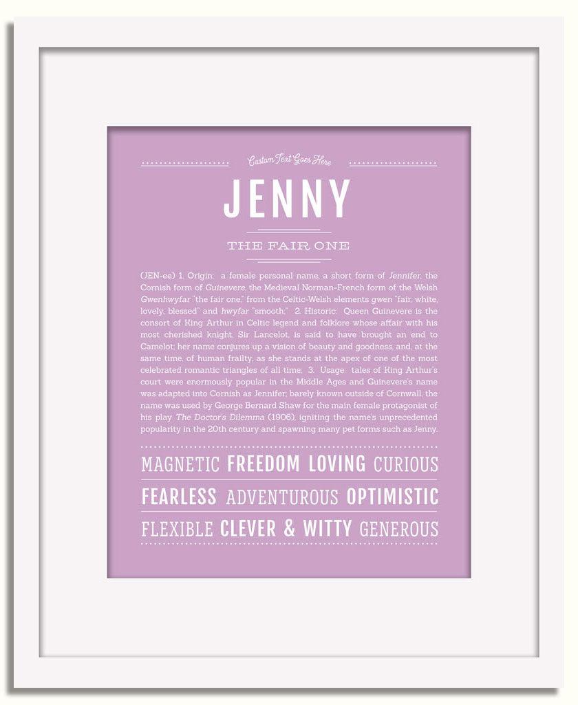 Jenni Name Jenny Name Quotes Personalised Family Name Linen Banner Sunday's