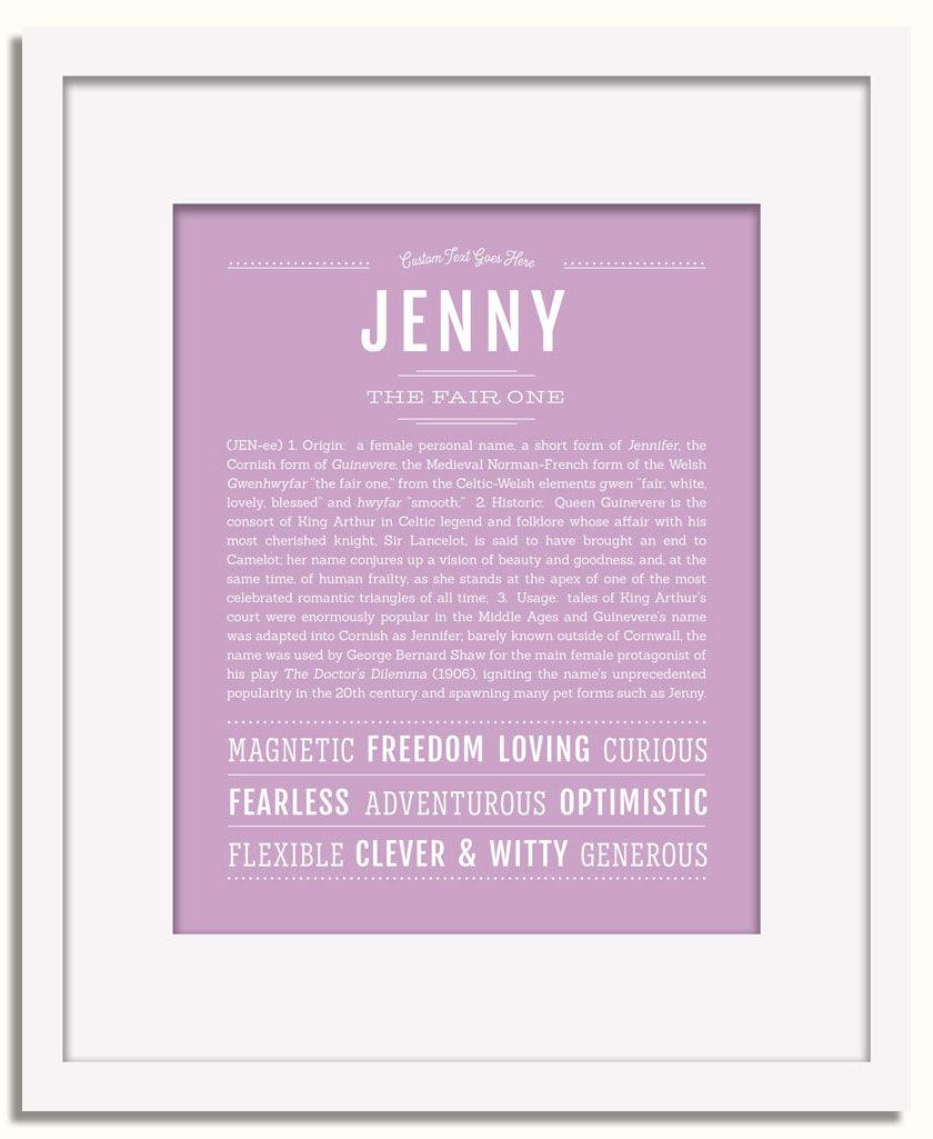 Frame Options | Lilac | White Frame, Matted