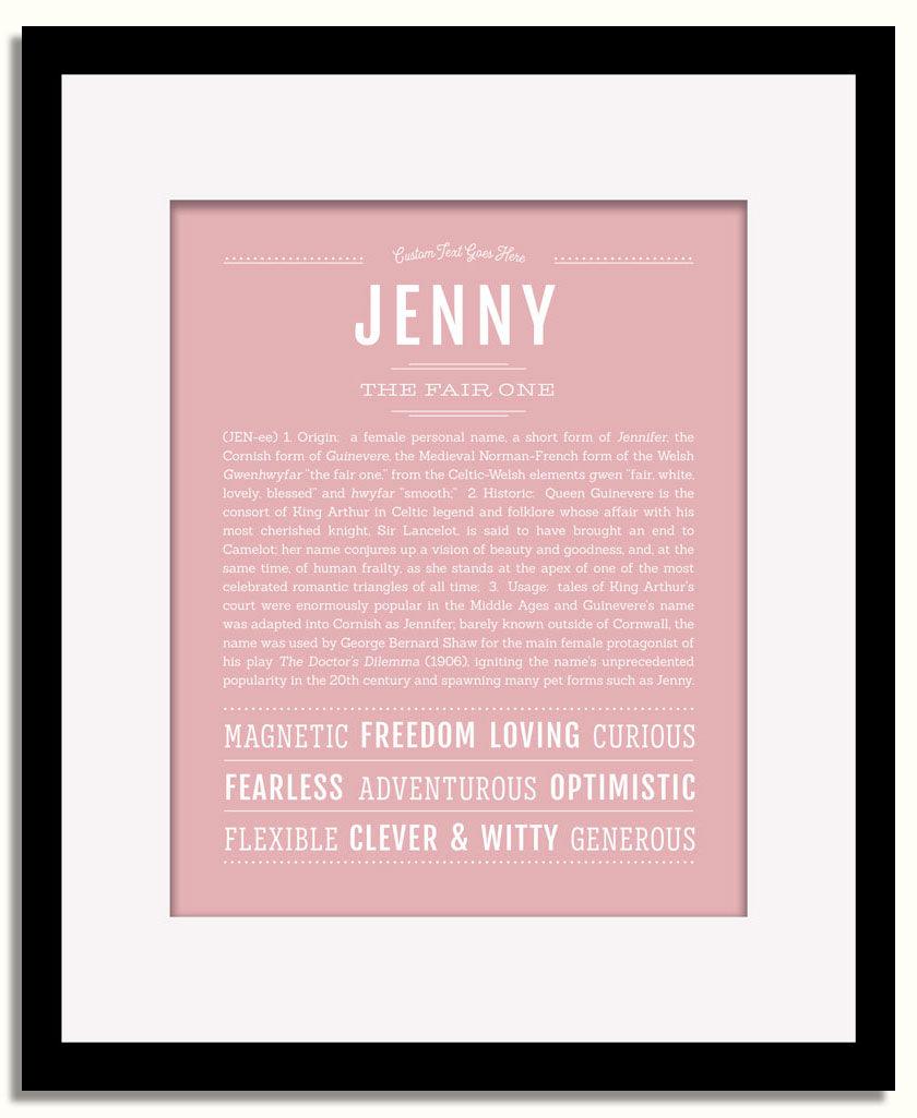 Frame Options | Dusty Rose | Black Frame, Matted